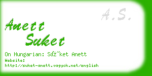 anett suket business card